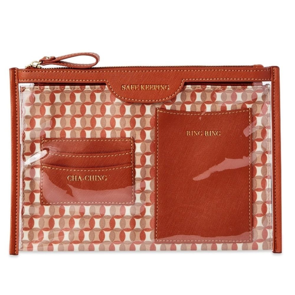 Time & Tru Sustainable Signature Pouch- Gingham